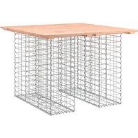 vidaXL Garden Bench Gabion Design 100x102x72 cm Solid Wood Douglas, Brown