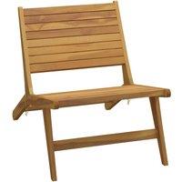 vidaXL Garden Chair Solid Wood Teak, Brown
