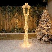 Garden Trends Christmas Centre 1.8m Soft Acrylic 200 LED Light Up Lamp Post, Clear