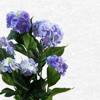 Artificial Large Hydrangea Plant Flowering Bush Blue Botanik, Blue