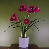 Artificial Amarylis Plant Flowers Flowering Plant Pink Botanik, Pink