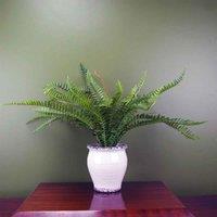 Artificial Fern Bush In Decorative Planter Botanik, Green