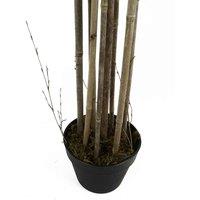 Artificial Bamboo Plants Trees Wood Trunk 180Cm 6Ft Realistic Natural Botanik, Green