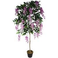 Artificial Wisteria Tree 150Cm Artificial Purple Pink Realistic Botanik, Pink
