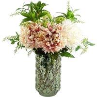 Glass Vase Green Retro Bubble Vase 30Cm Botanik, Green