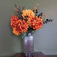 Glass Vase Clear Ridged Glass Vase 31Cm Botanik, White