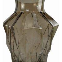 Glass Vase Brown Geometric Glass Vase 30Cm Botanik, Brown