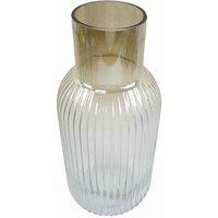 Glass Vase Ridged Ombre Glass Vase 34Cm Botanik, Brown
