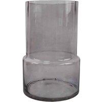 Glass Vase Grey Smoke Glass Vase 26Cm Botanik, Grey