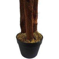 Artificial Large Palm Tree With Natural Trunk 150Cm - Realistic Plant By Botanik, Green