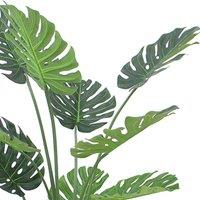 Artificial Monstera Plant 120Cm Luxury Cheese Plant 120Cm 4Ft Tall Botanik, Green