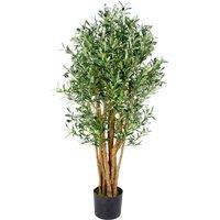 Artificial Olive Tree Plant Premium 125Cm Luxury Olive Realistic House Plants Botanik, Green