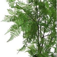 Artificial Fern Tree Plant Natural Moss 150Cm 5Ft Leaf Trees Realistic Plant Botanik, Green