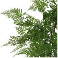 Artificial Natural Look Moss Fern Large Copper Planter 150Cm 5Ft Realistic Botanik, Green
