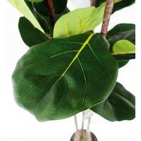 Botanik 150Cm Premium Artificial Fiddle Fig Tree, Green