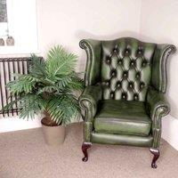 Leaf Artificial Princess Palm Tree - 100Cm Brown Trunk, Green