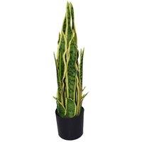Leaf Artificial Sansevieria Tropical Snake Plant 55Cm Sansevieria, Green