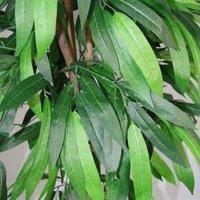Leaf Artificial Mango Plant Tree 120Cm Tall Green Wood, Green