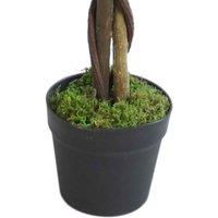 Leaf Artificial 110Cm Large Artificial Bushy Ficus Tree, Green