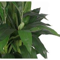 Leaf Artificial 100Cm Purple Cymbidium Orchid Plant - Extra Large, Purple