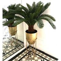 Leaf 70Cm Artificial Tropical Cycas Palm Plant, Green