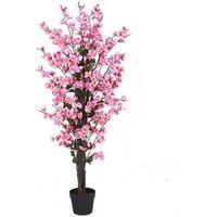 Leaf 120Cm Artificial Pink Blossom Tree, Pink