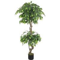 Leaf Artificial Japanese Fruticosa 150Cm Ficus Tree Green Plant, Green