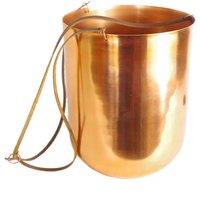 Leaf Copper Hanging Planter 18 X 22Cm, Orange