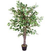 Artificial 130Cm Leaf Realistic Artificial Ficus Tree Plant, Green