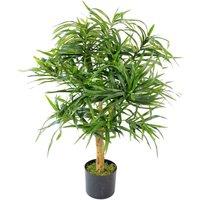 Leaf Artificial Ficus Tree Plant 100Cm Dracaena Spike Plants, Green