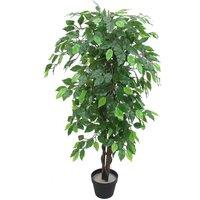 Leaf Artificial Ficus Tree Plant 120Cm Ficus 120Cm Plants, Green