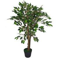 Leaf Artificial Ficus Tree Plant 90Cm Plants, Green