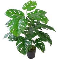 Leaf Artificial Cheese Plant Monstera 60Cm 2Ft Plants, Green