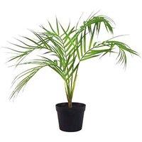 50Cm Leaf Design UK Realistic Large Artificial Foliage Plant With Pot, Green