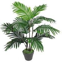 Leaf Large Artificial Palm Tree 90Cm Areca Plants, Green
