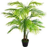 130Cm Leaf Design UK Large Realistic Artificial Palm Tree Natural Palm, Green