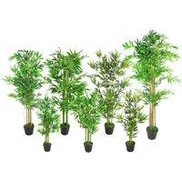 Leaf 150Cm 5Ft Natural Look Artificial Bamboo Plants Trees - Xl, Green