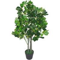 Leaf 95Cm Umbrella Tree Dark Green Artificial Ficus Plant, Green