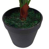 Tropical Artificial Plants 60Cm Dark Bushy Fern 2Ft Leaf, Green