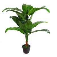 Leaf 105Cm Artificial Elephant Ear Plant colocasia - Extra Large, Green