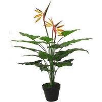 Leaf 70Cm Artificial Bird Of Paradise Plant strelitzia - Large, Orange