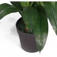 Leaf Artificial 100Cm Cymbidium Orchid Plant - Extra Large - Dark Pink Flowers, Pink