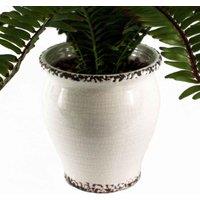 Leaf 40Cm Artificial Fern Bush In Decorative Planter, Green