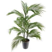 Leaf 90Cm Artificial Palm Tree In Decorative Planter, Green