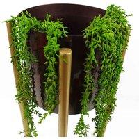 Leaf 6 X 58Cm Artificial Hanging Climbing Fig Plant Ficus Pumila, Green