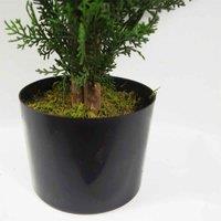Leaf 90Cm Realistic Artificial Cypress Topiary, Green