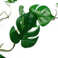 Leaf 100Cm Artificial Hanging Trailing Monstera Plant, Green
