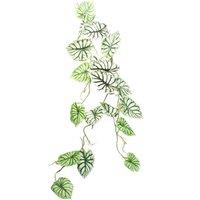 Leaf 120Cm Artificial Hanging Trailing Plant Alocasia Dragon Scale Light, Green