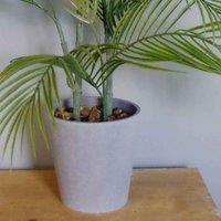 Leaf 90Cm Artificial Palm Tree Potted In Decorative Planter, Green