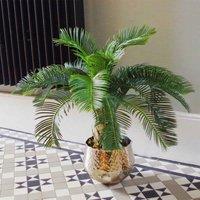 Leaf 60Cm Cycas Palm Plant Artificial Tropical Tree, Green